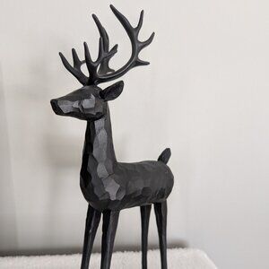 Martha Stewart 12" Black Reindeer Figurine - Holiday Decor